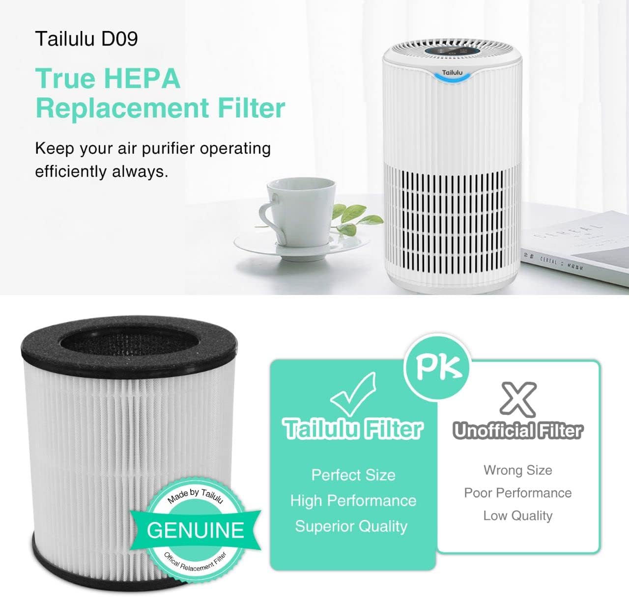 Tailulu Air Filter Replacement | D09