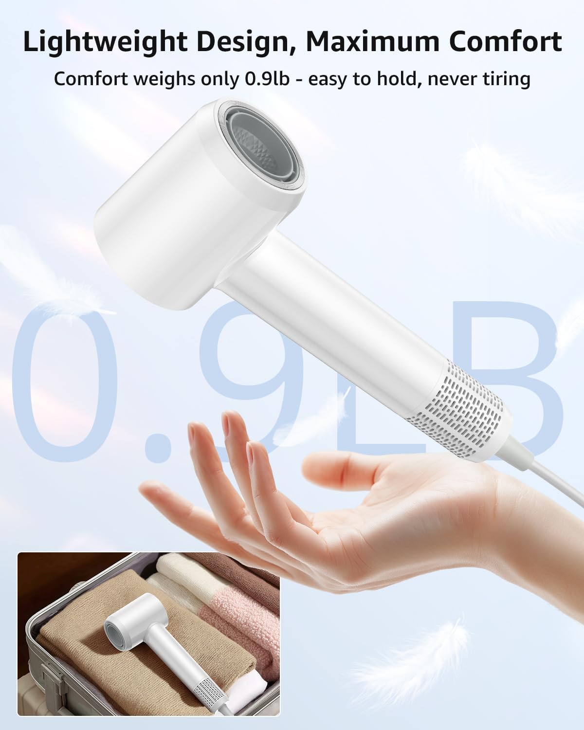Tailulu Hair Dryer | HF03 White