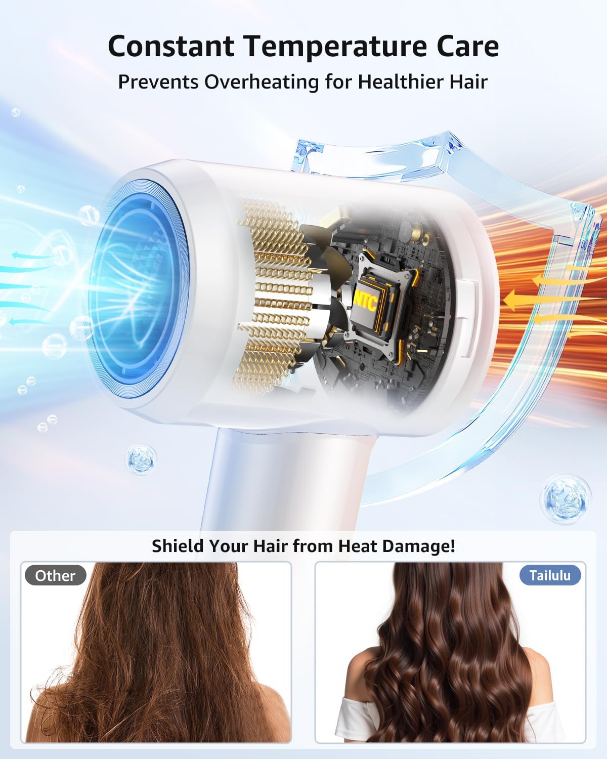 Tailulu Hair Dryer | HF03 White