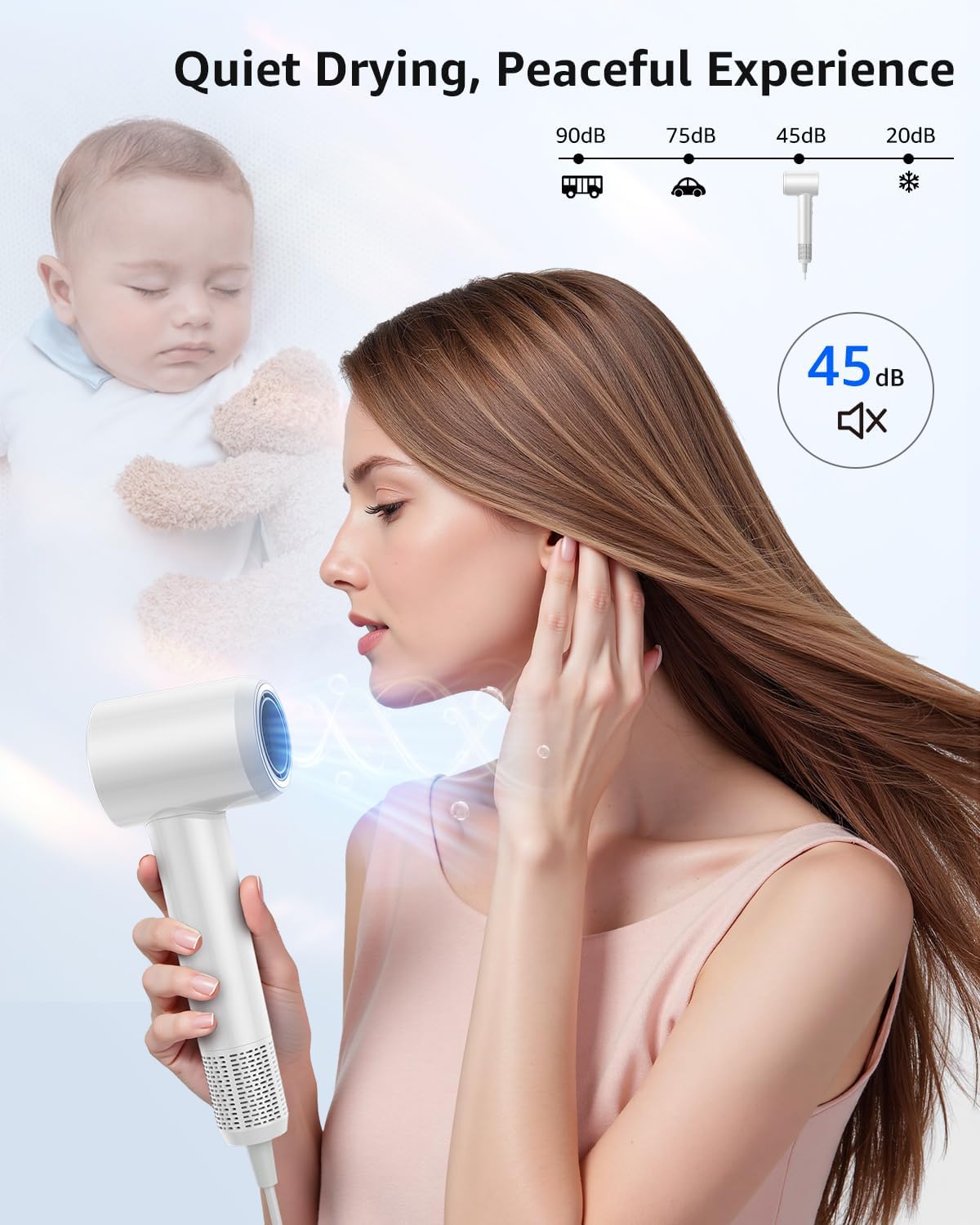 Tailulu Hair Dryer | HF03 White