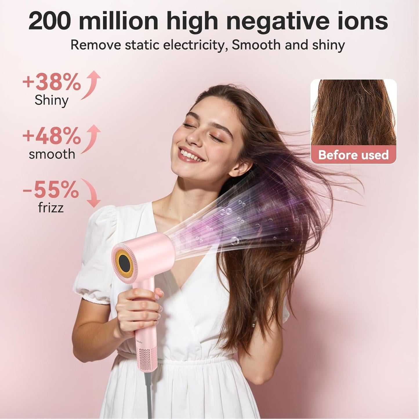 Tailulu Hair Dryer | P2306F Pink