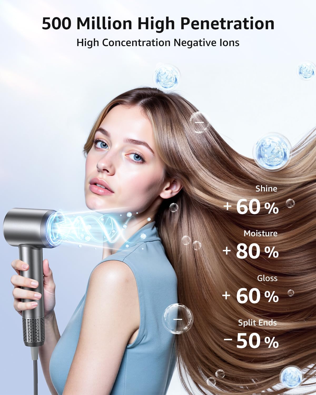 Tailulu Hair Dryer | HF03 Gunmetal Color