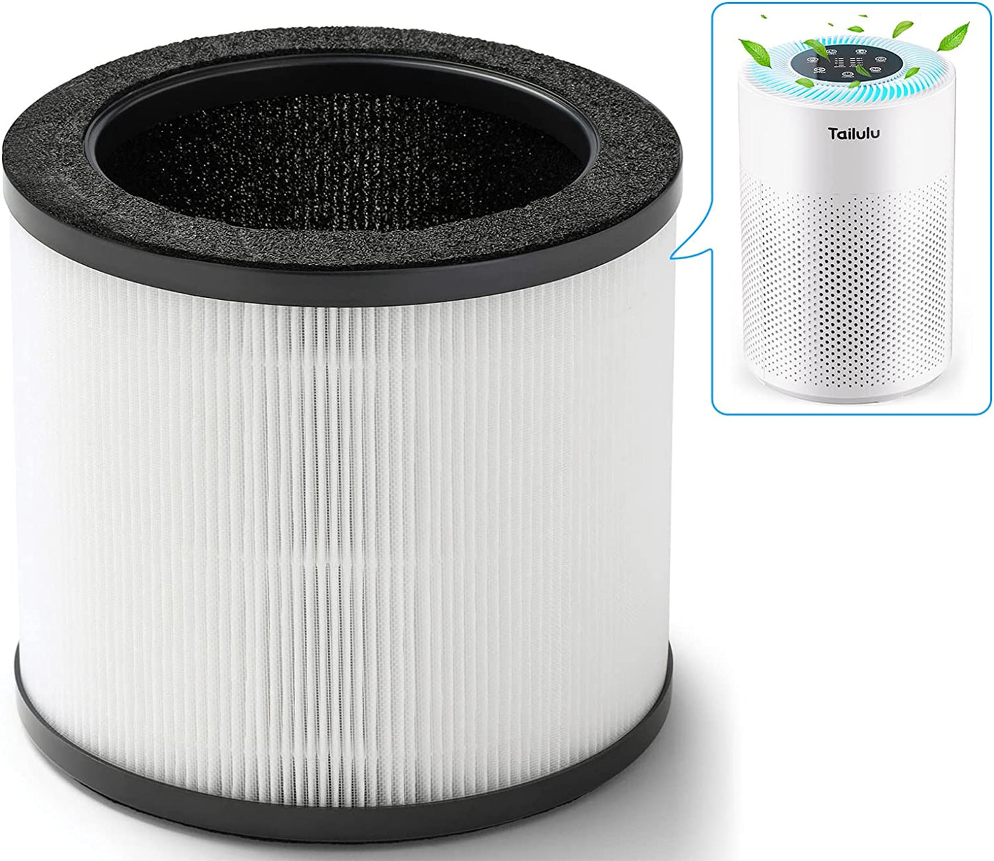 Tailulu Air Purifier HQZZ-160 Replacement Filter, 3-in-1 True HEPA Filter, High-Efficiency Filter